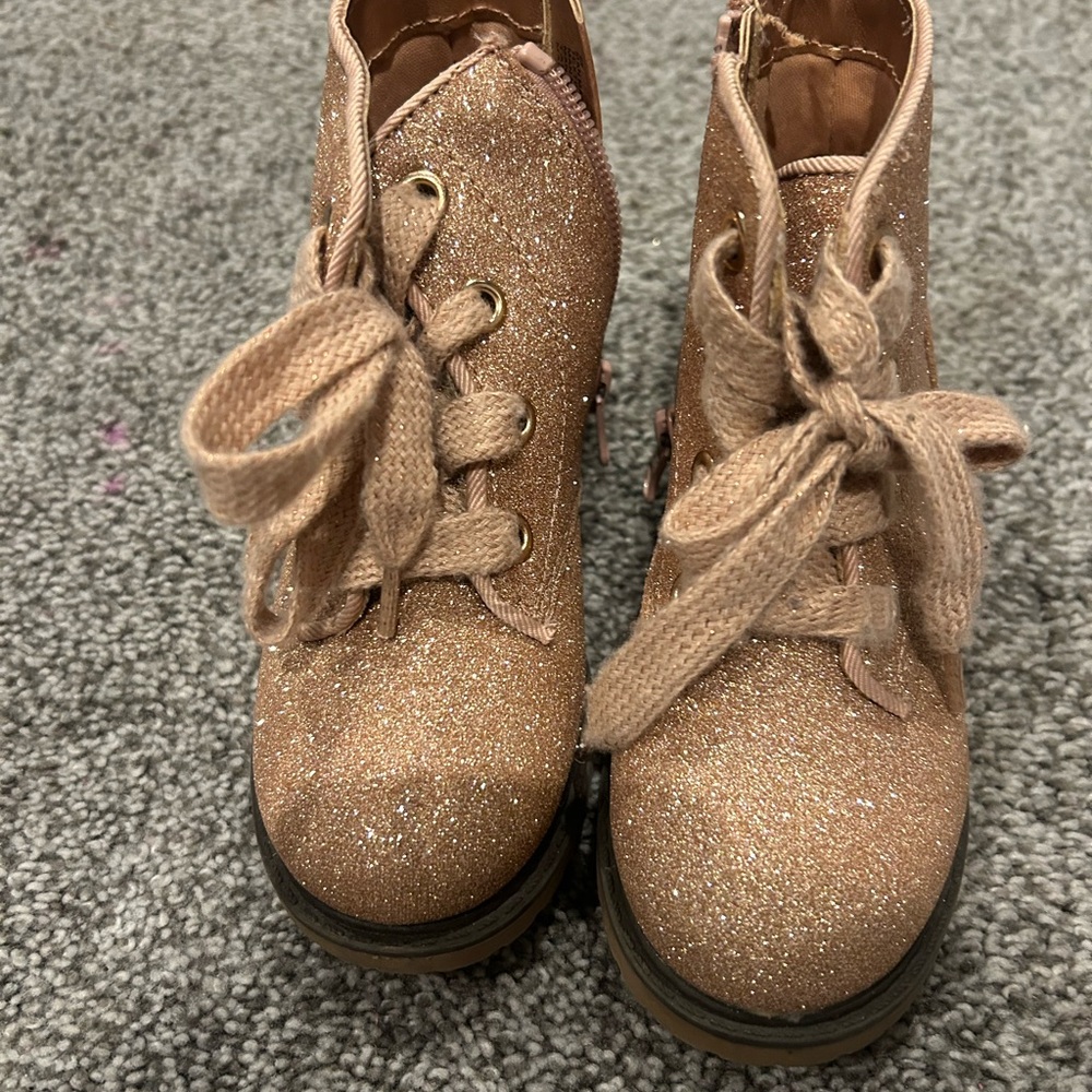 Sparkly Gold Kids Boots